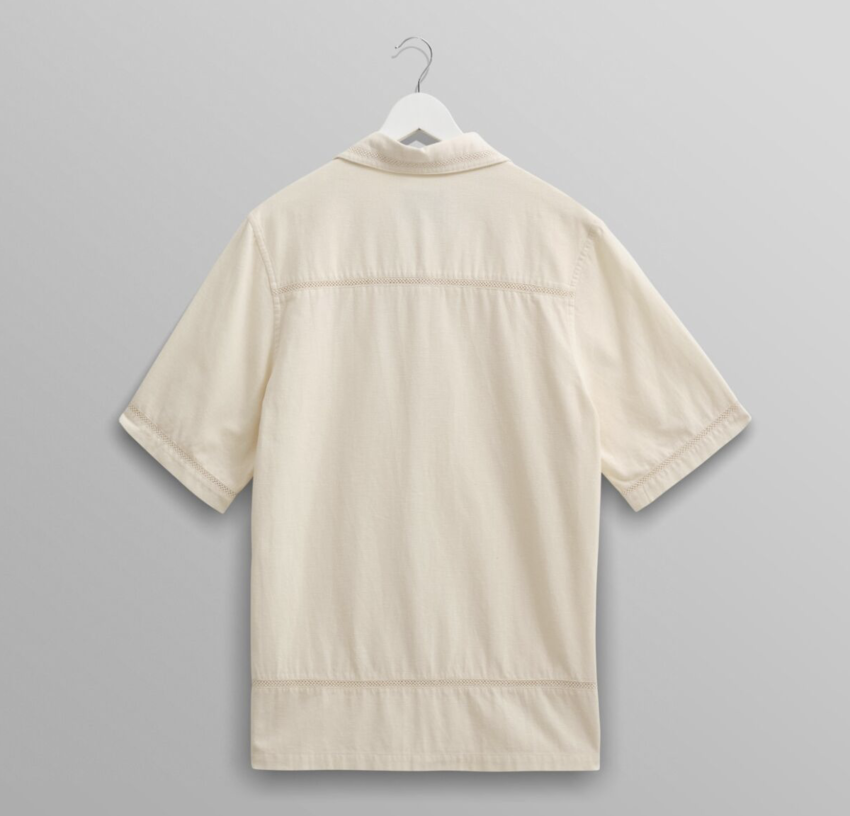 Wax London Newton Shirt Pintuck Shirt White