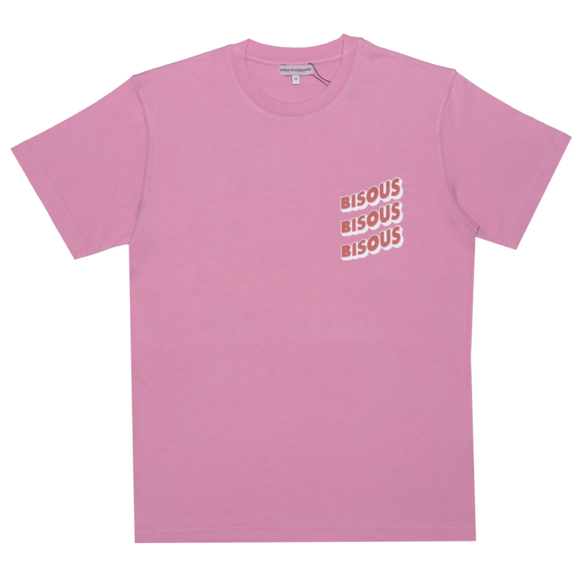 Bisous Skateboards Sonics T-Shirt Pink