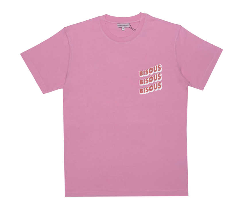 Bisous Skateboards Sonics T-Shirt Pink