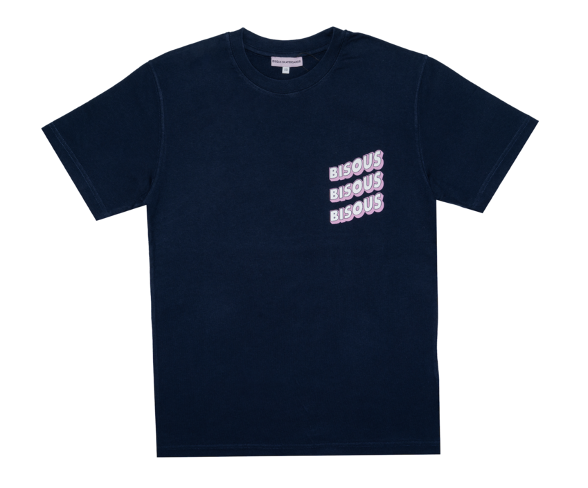 Bisous Skateboards Sonics T-Shirt Navy