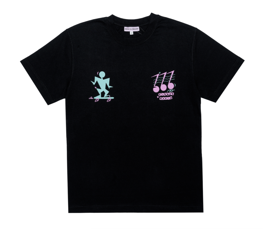 Radio Skate T-Shirt Black
