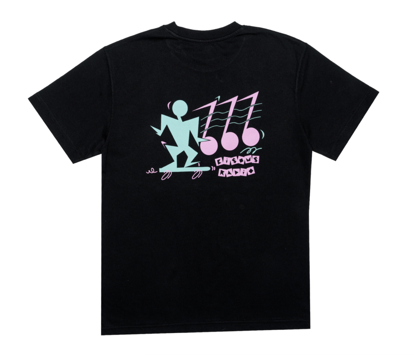 Bisous Skateboards Radio Skate T-Shirt Black