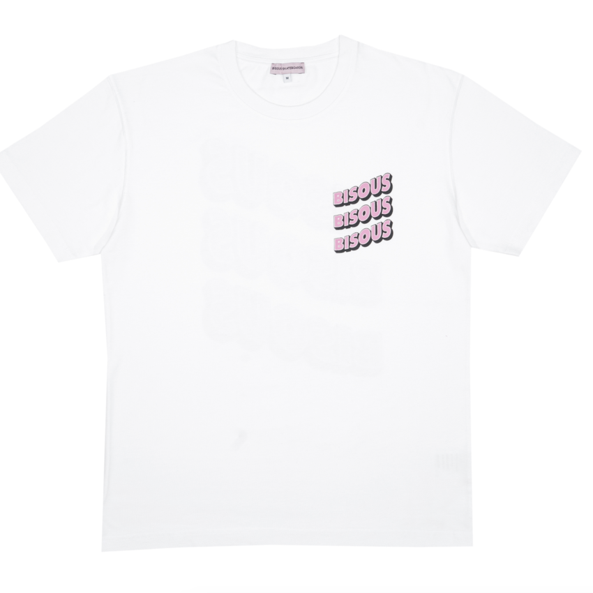 Bisous Skateboards Sonics T-Shirt White