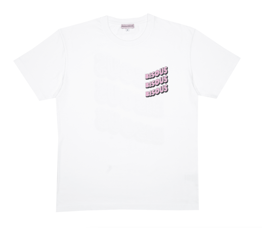 Bisous Skateboards Sonics T-Shirt White