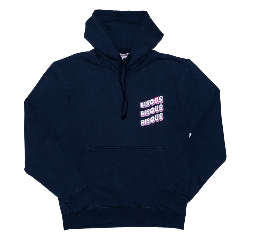 Bisous Skateboards Sonics Hoodie Navy