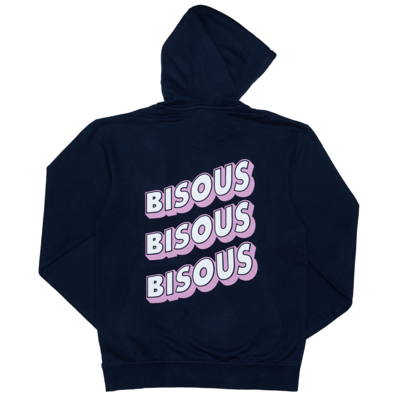 Bisous Skateboards Sonics Hoodie Navy