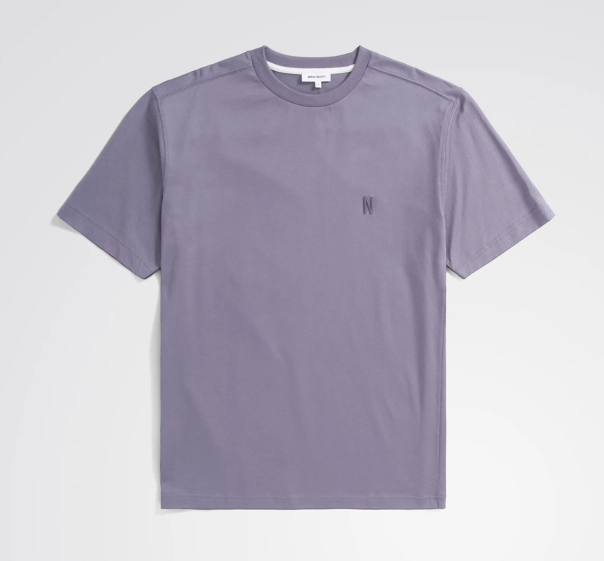 Norse Projects  Johannes Organic N Logo T-shirt Dusk Purple