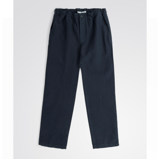Norse Projects  Ezra Relaxed Cotton Linen Trouser Dark Navy
