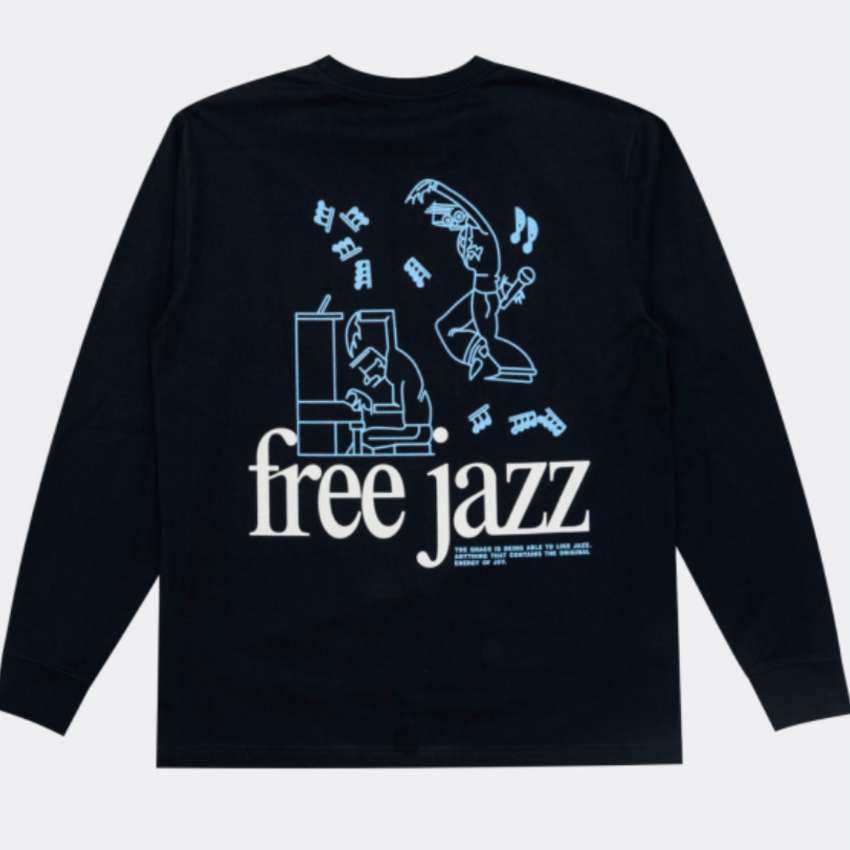 Reception Clothing LS Jazz Tee Dark Navy