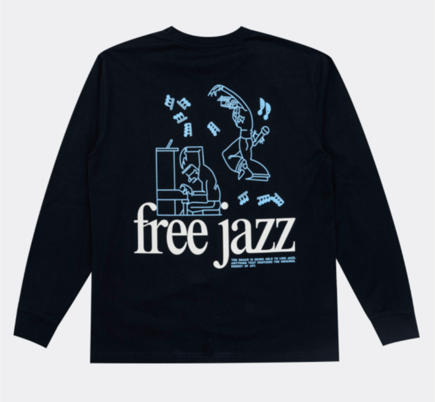 Reception Clothing LS Jazz Tee Dark Navy