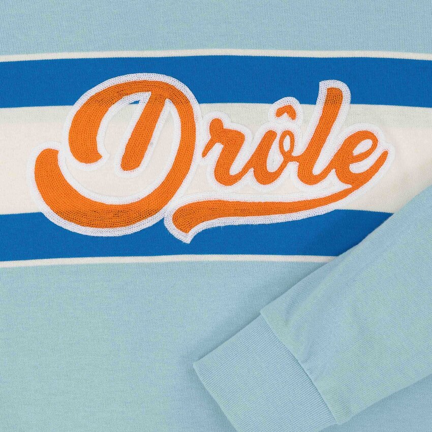 Drôle de Monsieur Drole Embroidery Logo Polo Blue