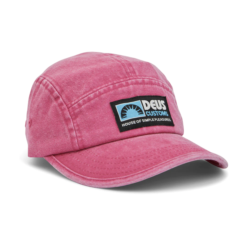 Deus Ex Machina Leisure 5 Panel Cap Raspberry