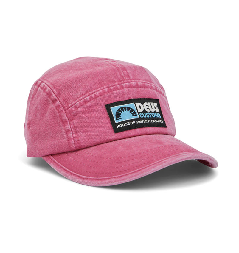 Deus Ex Machina Leisure 5 Panel Cap Raspberry