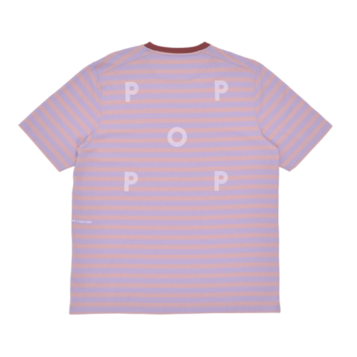 POP Trading Company Striped Logo Tee Zephyr