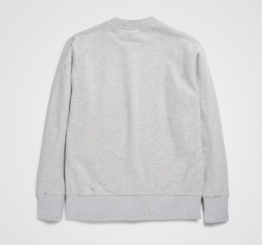 Norse Projects  Arne Relaxed Logo Sweat Light Grey Melange