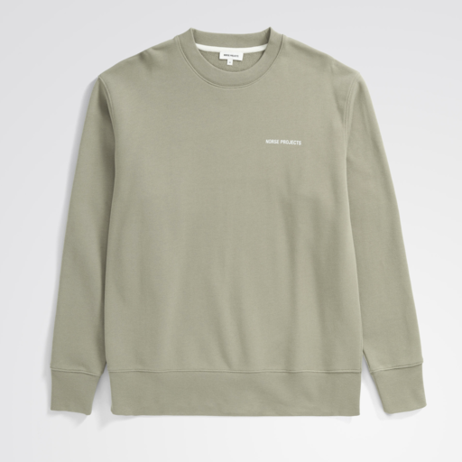 Norse Projects  Arne Relaxed Logo Sweat Clay