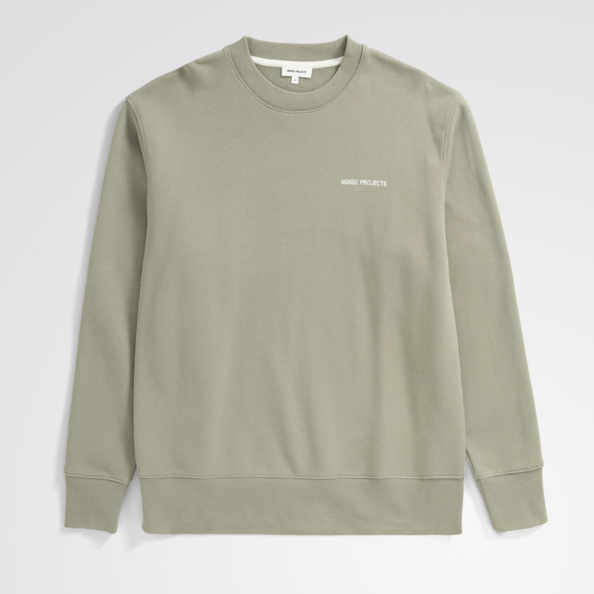 Norse Projects  Arne Relaxed Logo Sweat Clay