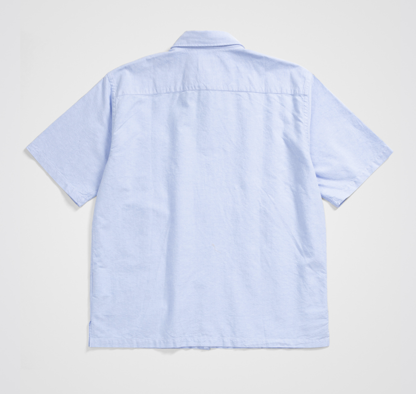 Norse Projects  Ivan Oxford Monogram Pale Blue