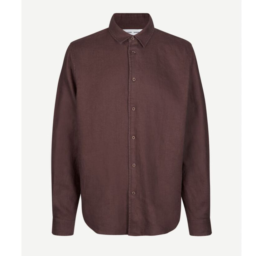 Samsoe//Samsoe Saliam NX Shirt 14329 Brown Stone