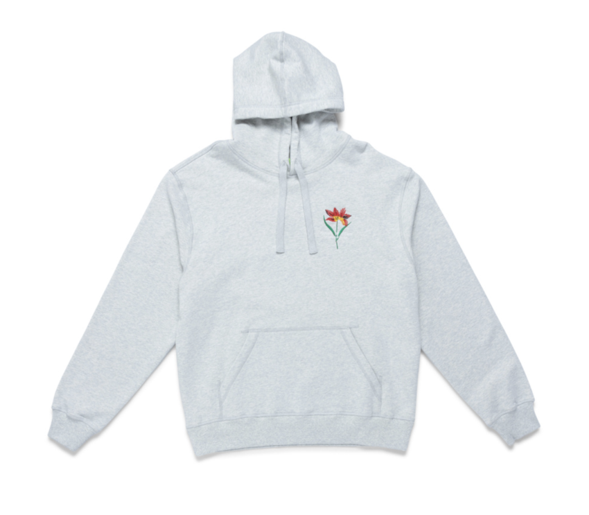 New Amsterdam Surf Association  Tulip Hoodie Ash Grey