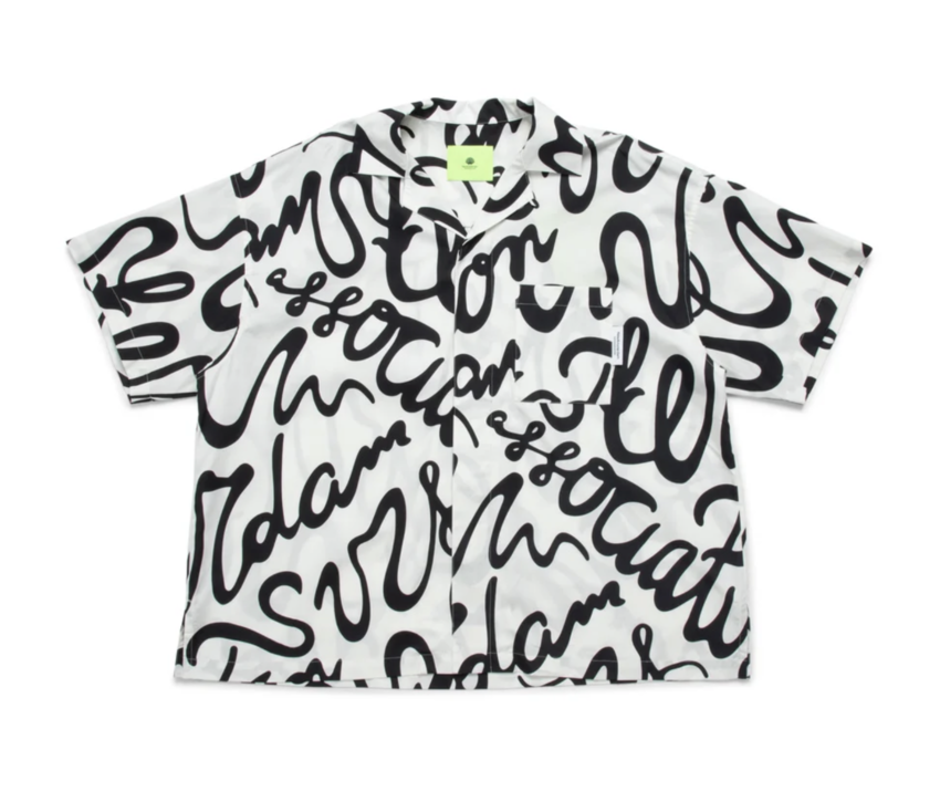 New Amsterdam Surf Association  Wijk Shirt Tulip Black/White