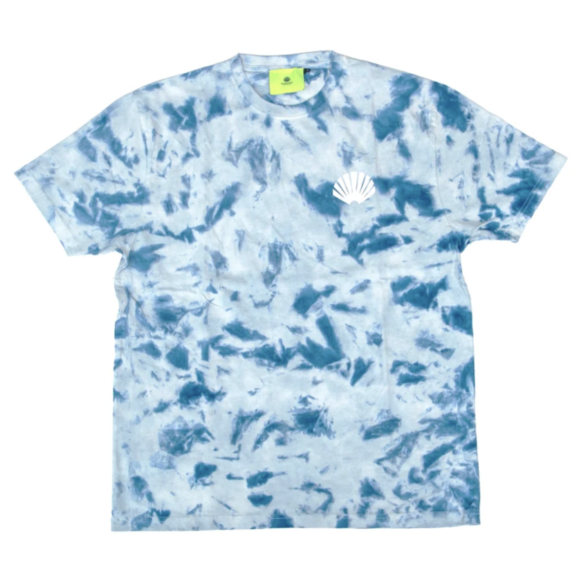 New Amsterdam Surf Association  Logo Tee Tie Dye Blue/White