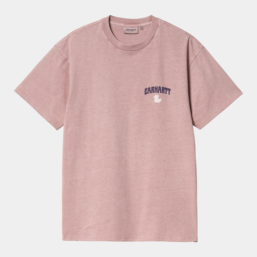 Carhartt WIP S/S Duckin' T-Shirt Glassy Pink Garment Dyed