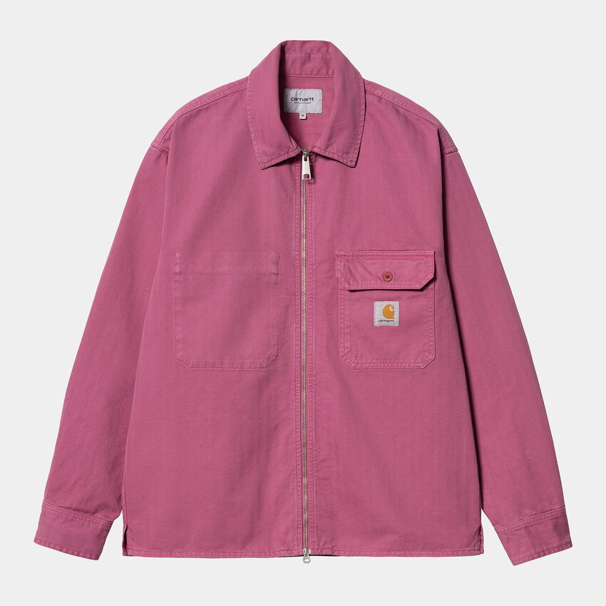 Carhartt WIP Rainer Shirt Jac Magenta Garment Dyed