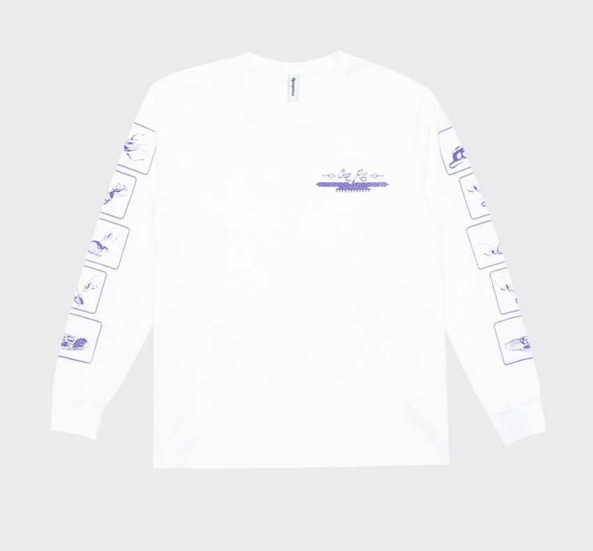 Reception Clothing LS Chez Rat Tee White