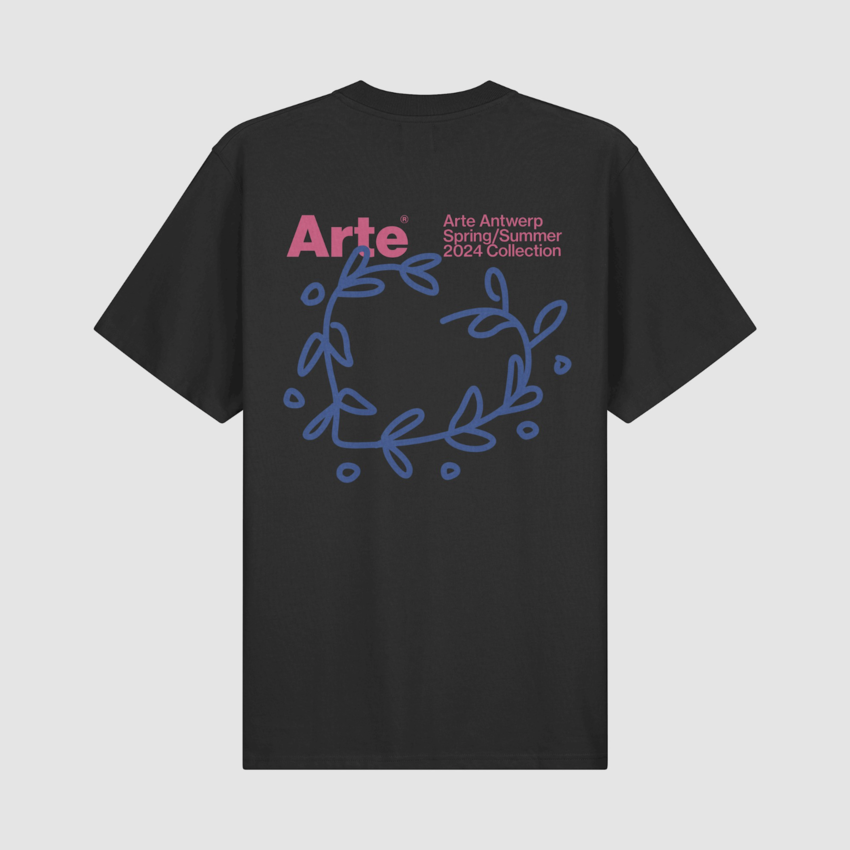 ARTE Antwerp Teo Back Heart Tee Black