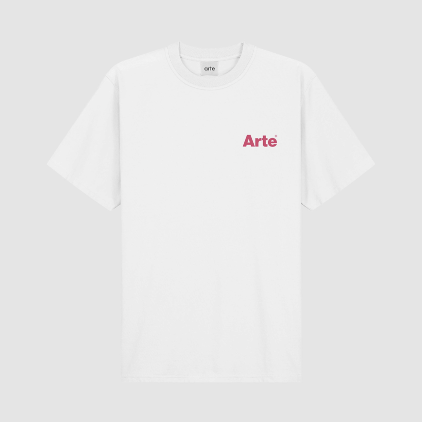 ARTE Antwerp Teo Back Heart Tee White