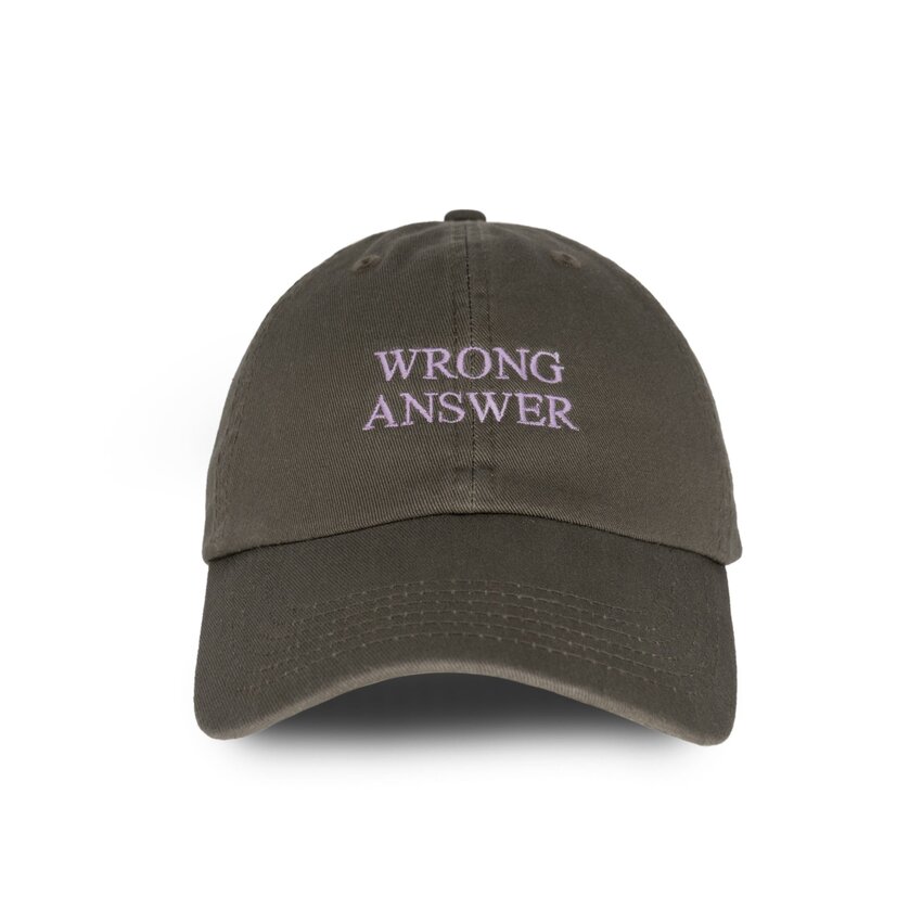HOHO.CO.CO Dad Cap Wrong Answer Olive
