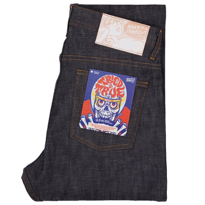 Naked & Famous Denim Weird Guy Tried & True Selvedge Indigo