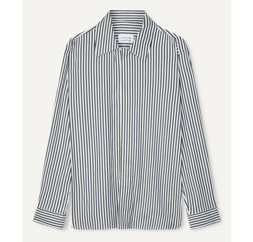 Libertine Libertine Domain 2369 Shirt Dark Navy Stripe