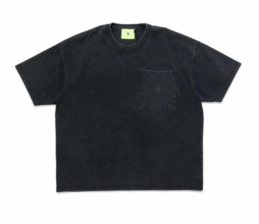 New Amsterdam Surf Association  Wax Tee Washed Black