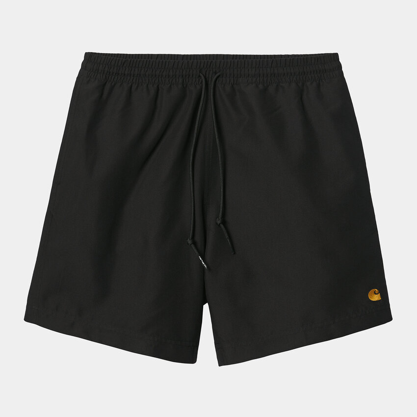 Carhartt WIP Chase Swim Trunk Black/Gold