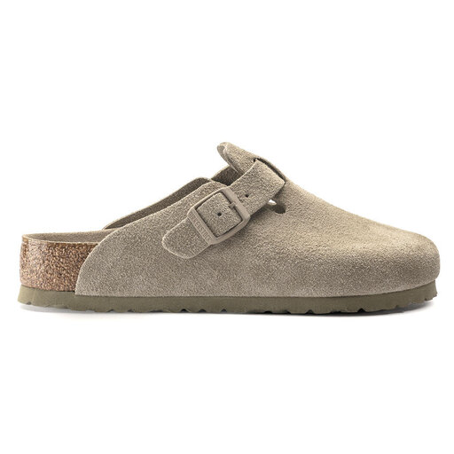 Birkenstock Boston Suede Faded Khaki