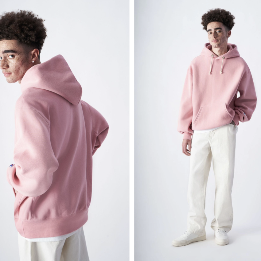 Champion Reverse Weave Reverse Weave Hooded Sweatshirt Blush Pink