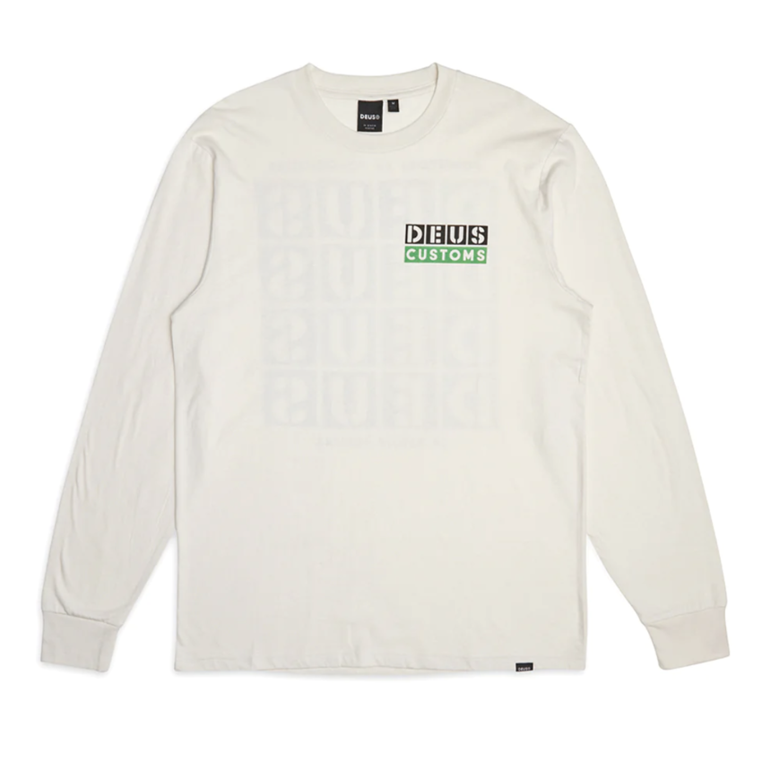 Deus Ex Machina Tictac Long Sleeve Tee White