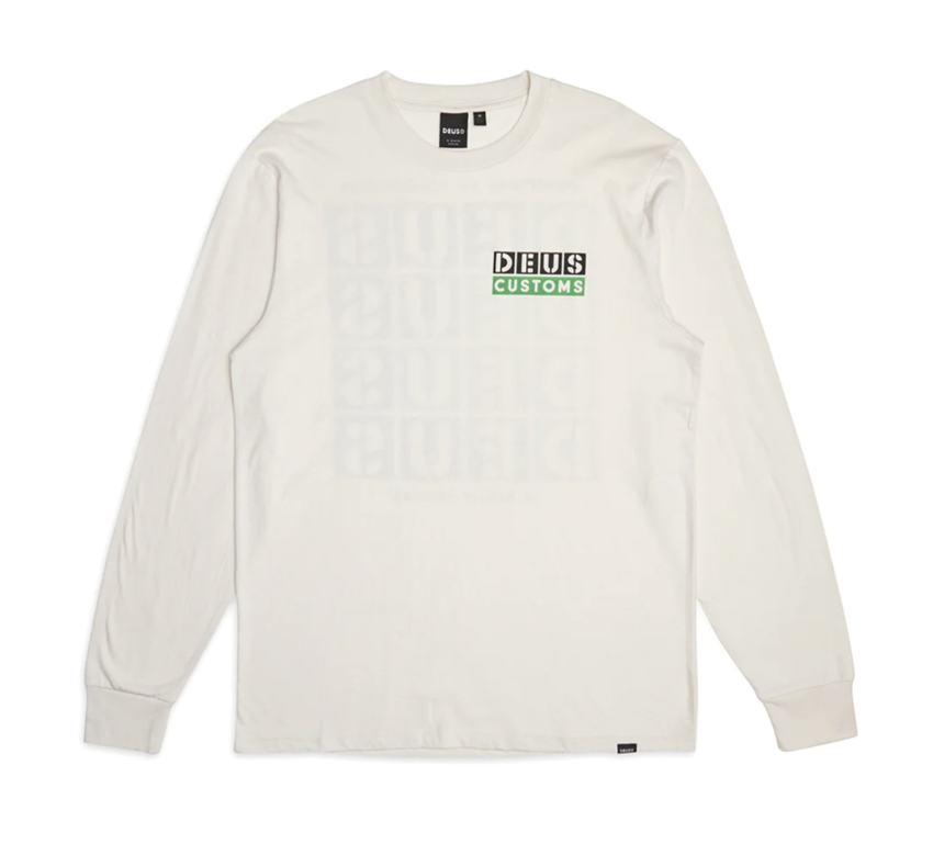 Deus Ex Machina Tictac Long Sleeve Tee White