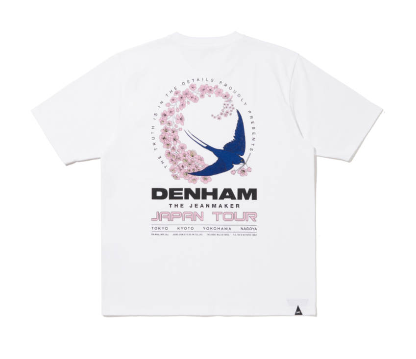 Denham Swallow Flyer Relax Tee HCJ White