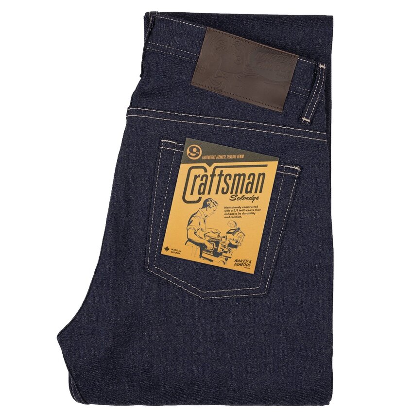 Naked & Famous Denim Weird Guy Craftsmen Selvedge Indigo