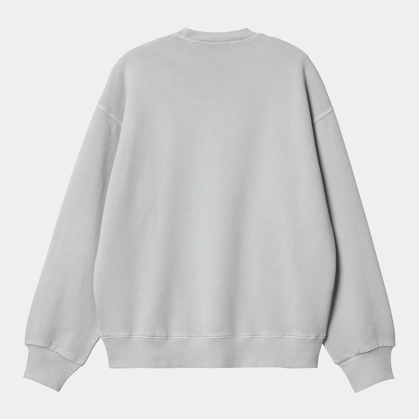 Carhartt WIP Nelson Sweat Sonic Silver Garment Dyed