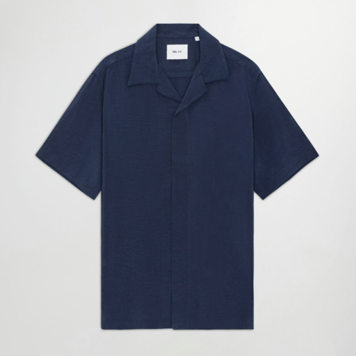 NN07 Hank SS Shirt 5971 Navy Blue