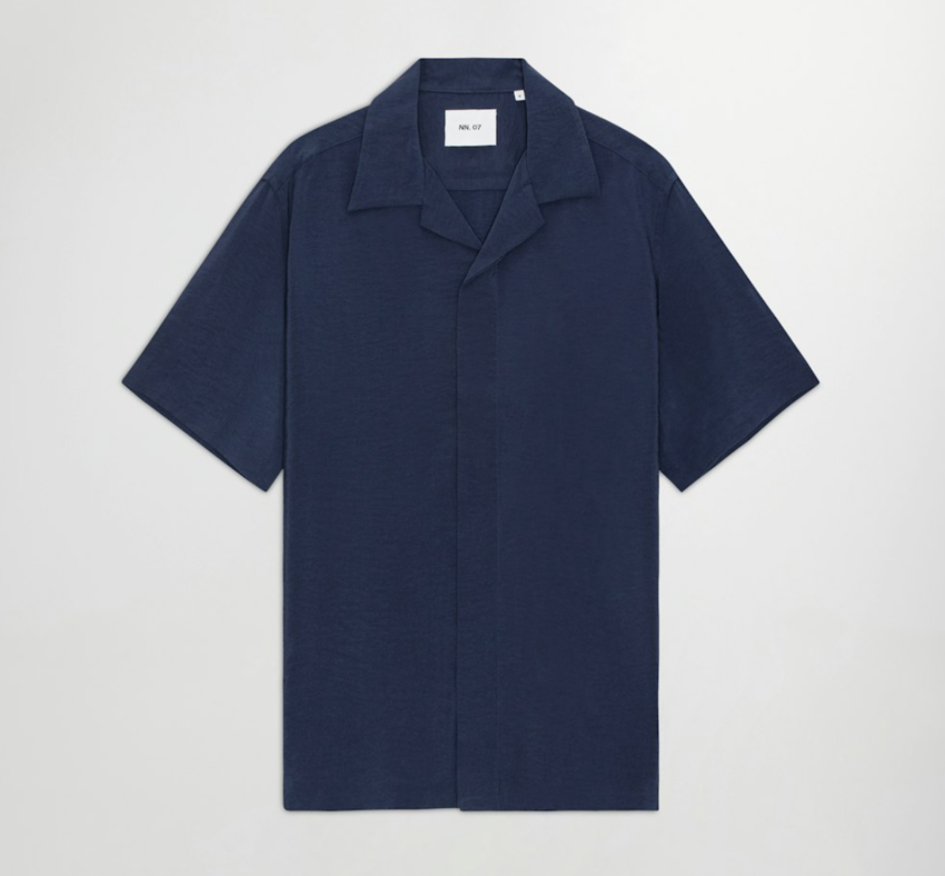 NN07 Hank SS Shirt 5971 Navy Blue