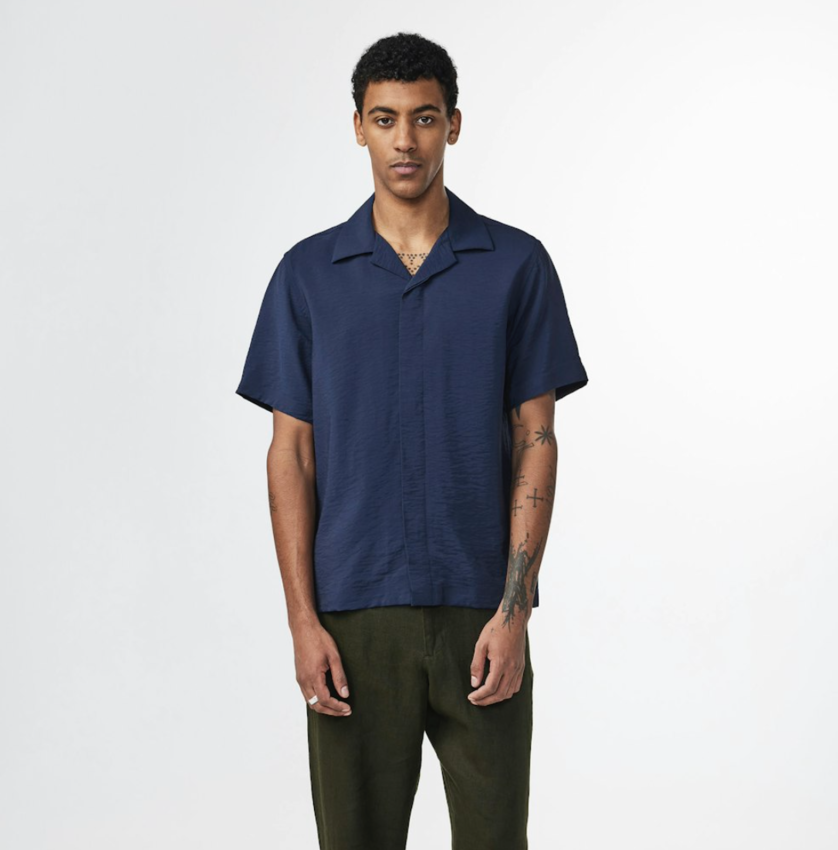 NN07 Hank SS Shirt 5971 Navy Blue