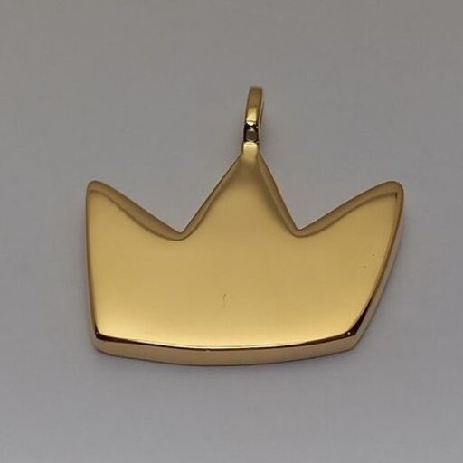 Baretta 18k Plated Gold Baretta Crown Pendant