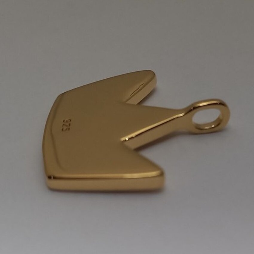 Baretta 18k Plated Gold Baretta Crown Pendant