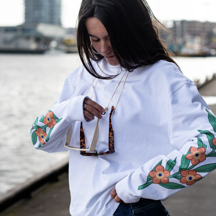 TACHO Bagheera Flower Longsleeve White