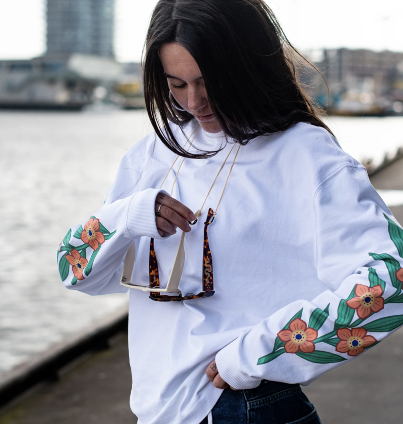 TACHO Bagheera Flower Longsleeve White